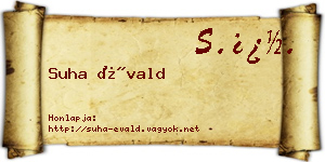 Suha Évald névjegykártya
